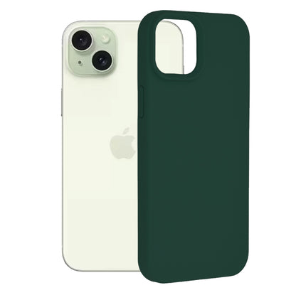 Custodia per Apple iPhone 15 Plus, Techsuit, Soft Edge, Verde Scuro