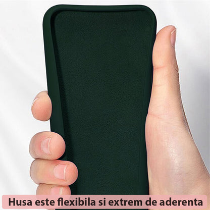 Custodia per Apple iPhone 15 Plus, Techsuit, Soft Edge, Verde Scuro