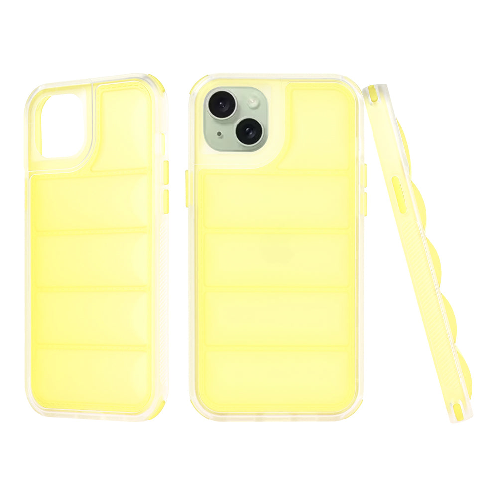 Custodia per Apple iPhone 15 Plus, Techsuit, Wave Shield, Gialla