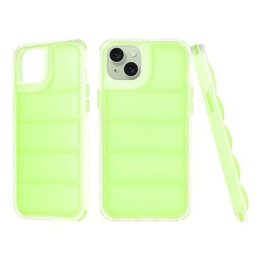 Custodia per Apple iPhone 15 Plus, Techsuit, Wave Shield, Verde