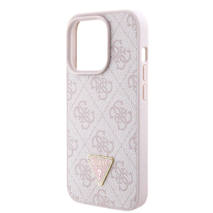 Custodia per Apple iPhone 15 Pro, Guess, Crossbody 4G Metal Logo, Rosa