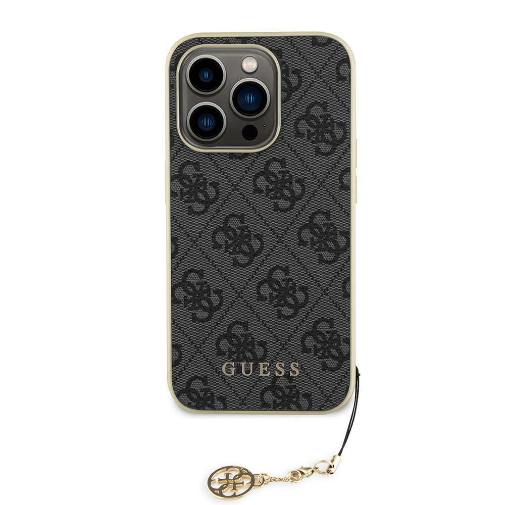 Custodia per Apple iPhone 15 Pro Max, Guess, 4G Charm, Grigio