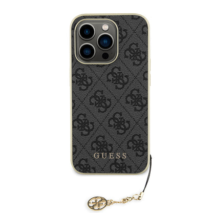 Custodia per Apple iPhone 15 Pro Max, Guess, 4G Charm, Grigio