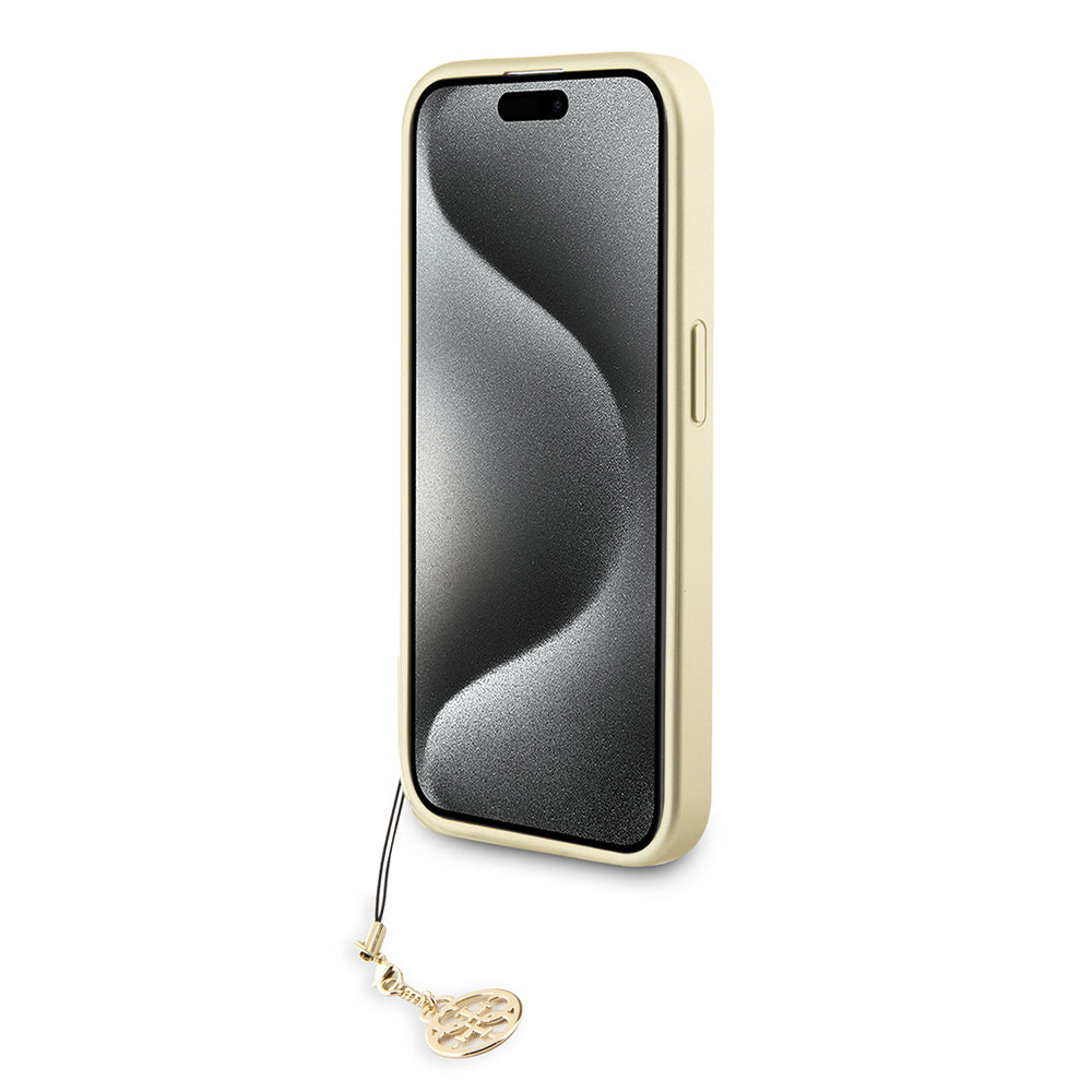 Custodia per Apple iPhone 15 Pro Max, Guess, 4G Charm, Grigio