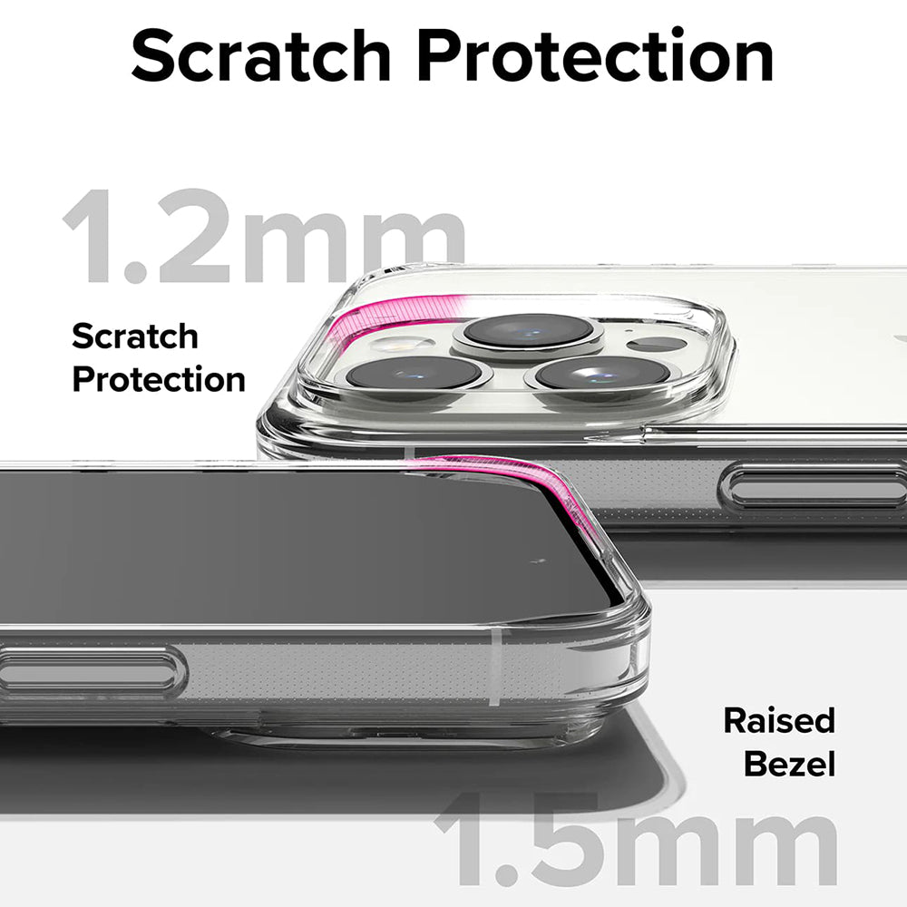 Custodia per Apple iPhone 15 Pro Max, Ringke, Fusion, Trasparente
