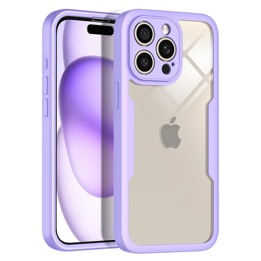 Custodia per Apple iPhone 15 Pro Max, Techsuit, ColorVerse 360, Viola