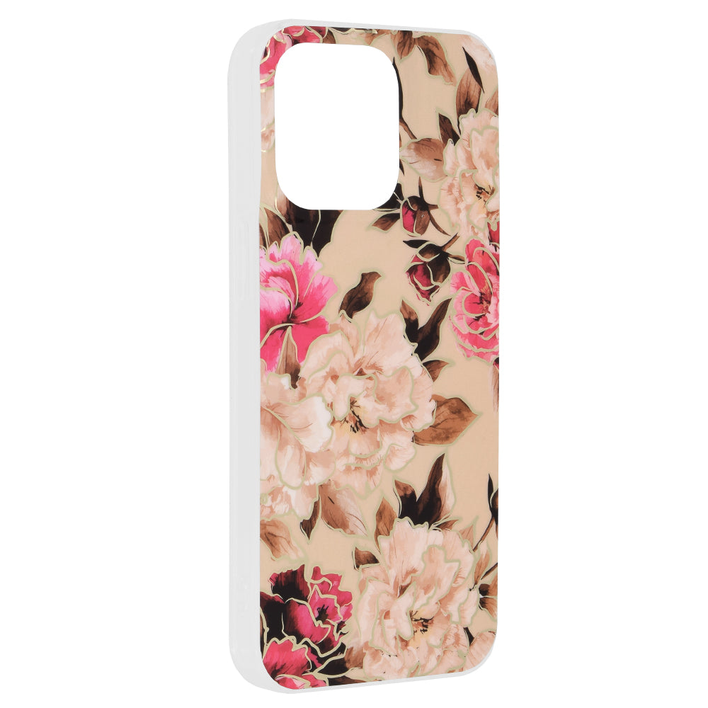 Custodia per Apple iPhone 15 Pro Max, Techsuit, Marble, Beige