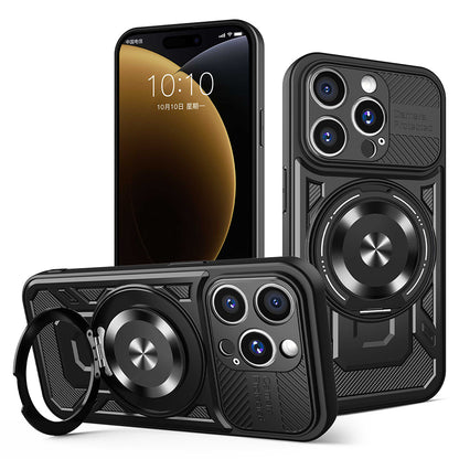 Custodia per Apple iPhone 15 Pro Max, Techsuit, RuggedCam, Nera