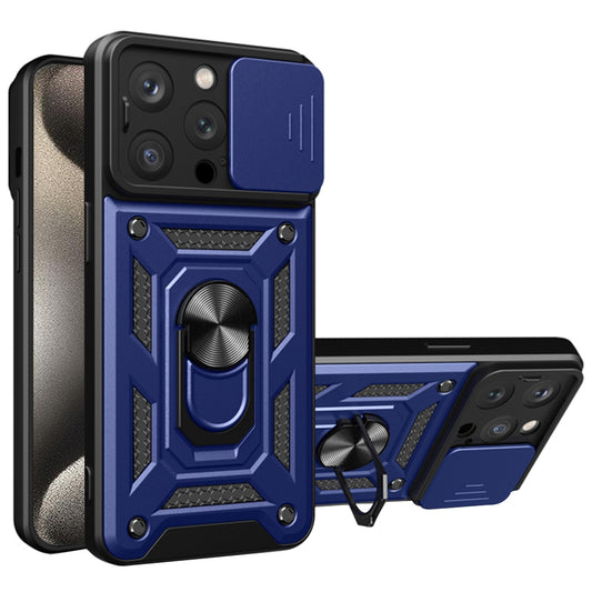 Custodia per Apple iPhone 15 Pro, Techsuit, CamShield, Blu