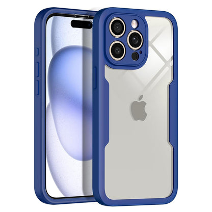 Custodia per Apple iPhone 15 Pro, Techsuit, ColorVerse 360, Blu