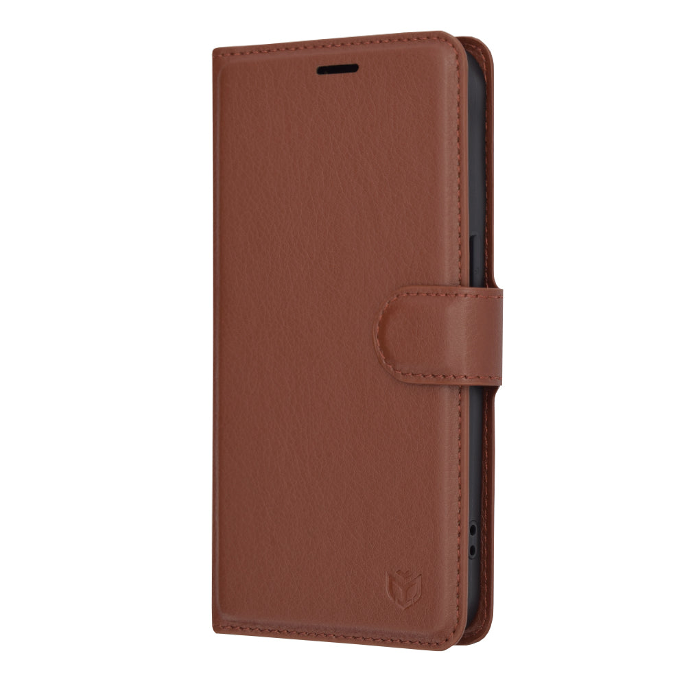 Custodia per Apple iPhone 15 Pro, Techsuit, Leather Folio, Marrone