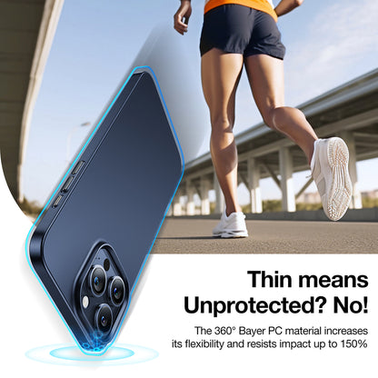 Custodia per Apple iPhone 15 Pro, Torras, OriginFit, Blu scuro