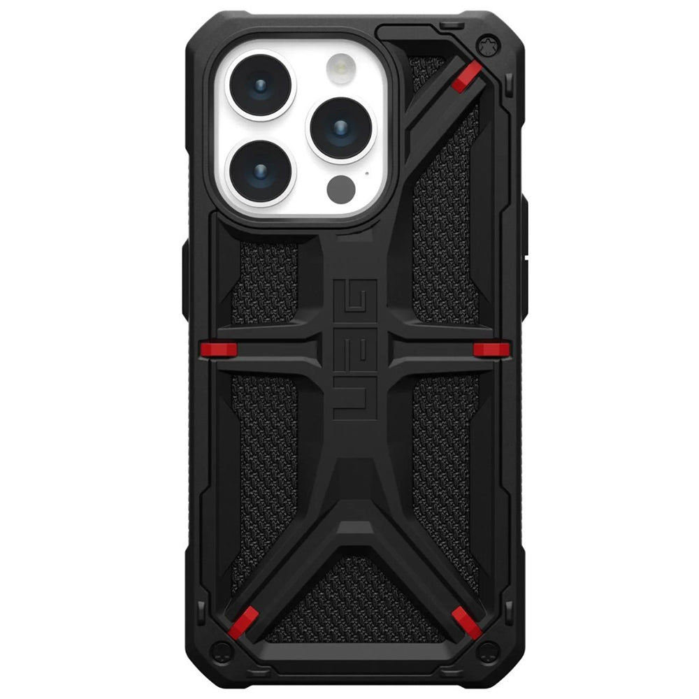 Custodia per Apple iPhone 15 Pro, Urban Armor Gear, Monarch Kevlar, Nera