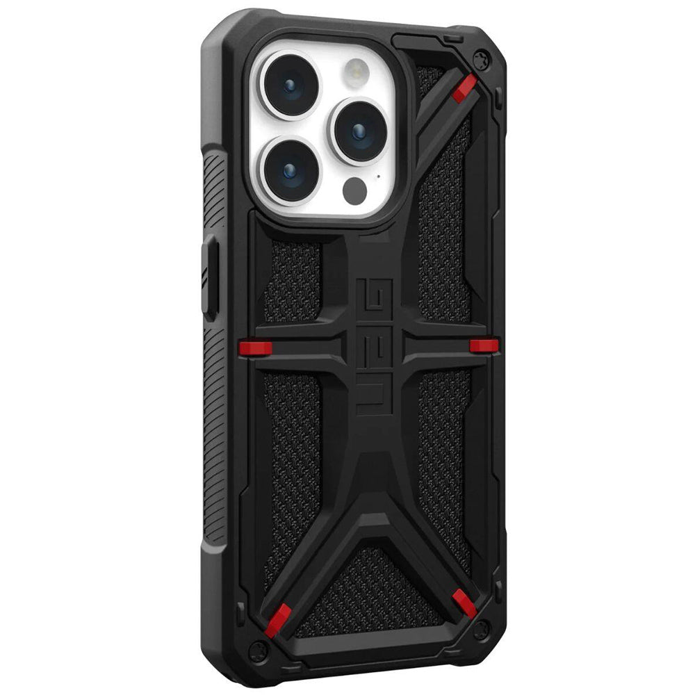 Custodia per Apple iPhone 15 Pro, Urban Armor Gear, Monarch Kevlar, Nera
