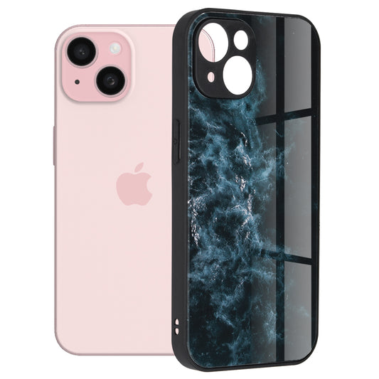 Custodia per Apple iPhone 15, Techsuit, Glaze, Blu