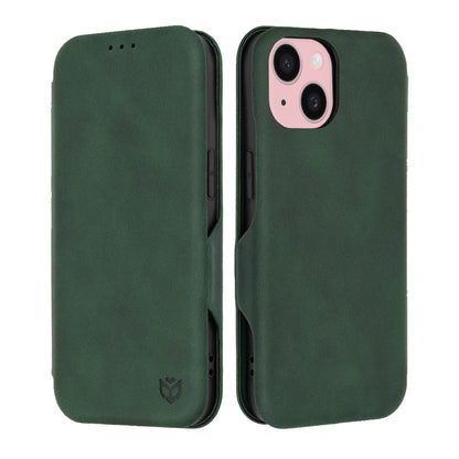 Custodia per Apple iPhone 15, Techsuit, Safe Wallet Plus, Verde