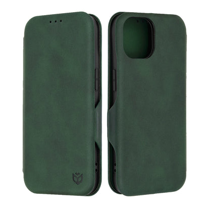 Custodia per Apple iPhone 15, Techsuit, Safe Wallet Plus, Verde