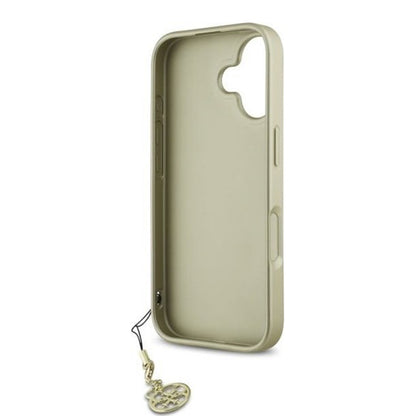 Custodia per Apple iPhone 16, Guess, 4G Charm, Nera