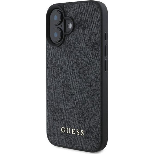 Custodia per Apple iPhone 16, Guess, 4G Classic, Nera