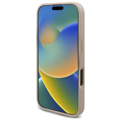 Custodia per Apple iPhone 16, Guess, 4G Triangle Logo, Bianca