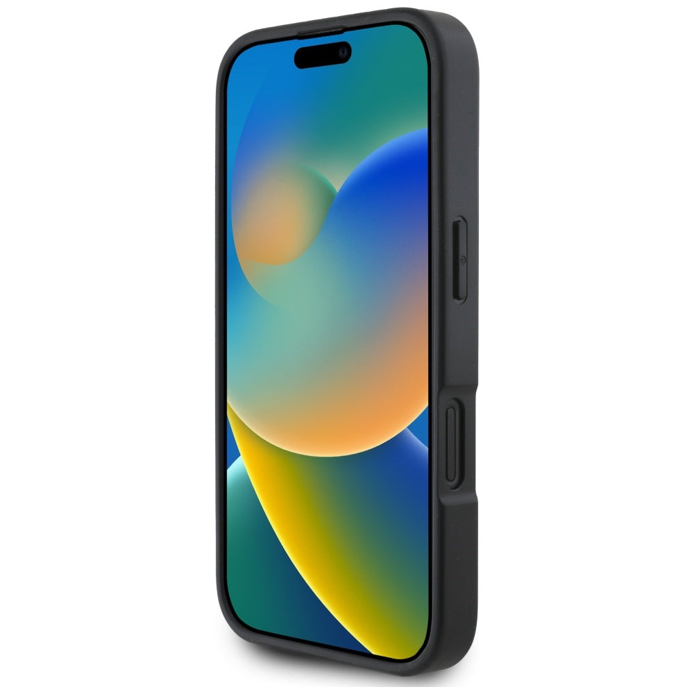 Custodia per Apple iPhone 16, Karl Lagerfeld, Grained Cardslots, Nera