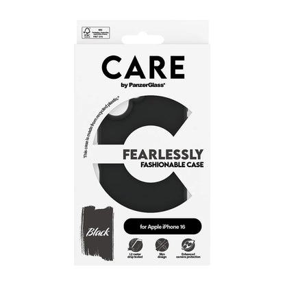 Custodia per Apple iPhone 16, PanzerGlass, Care Fashionable, Nera