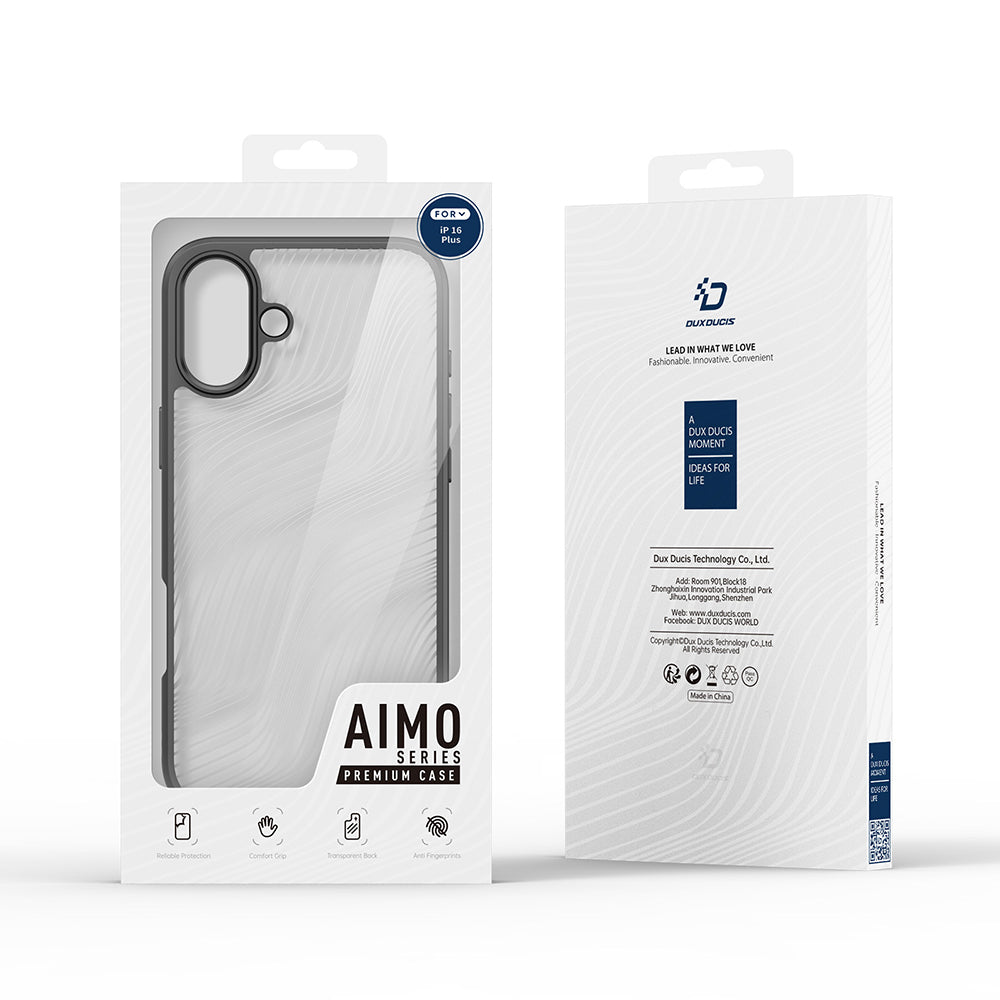 Custodia per Apple iPhone 16 Plus, DUX DUCIS, Aimo, Nera
