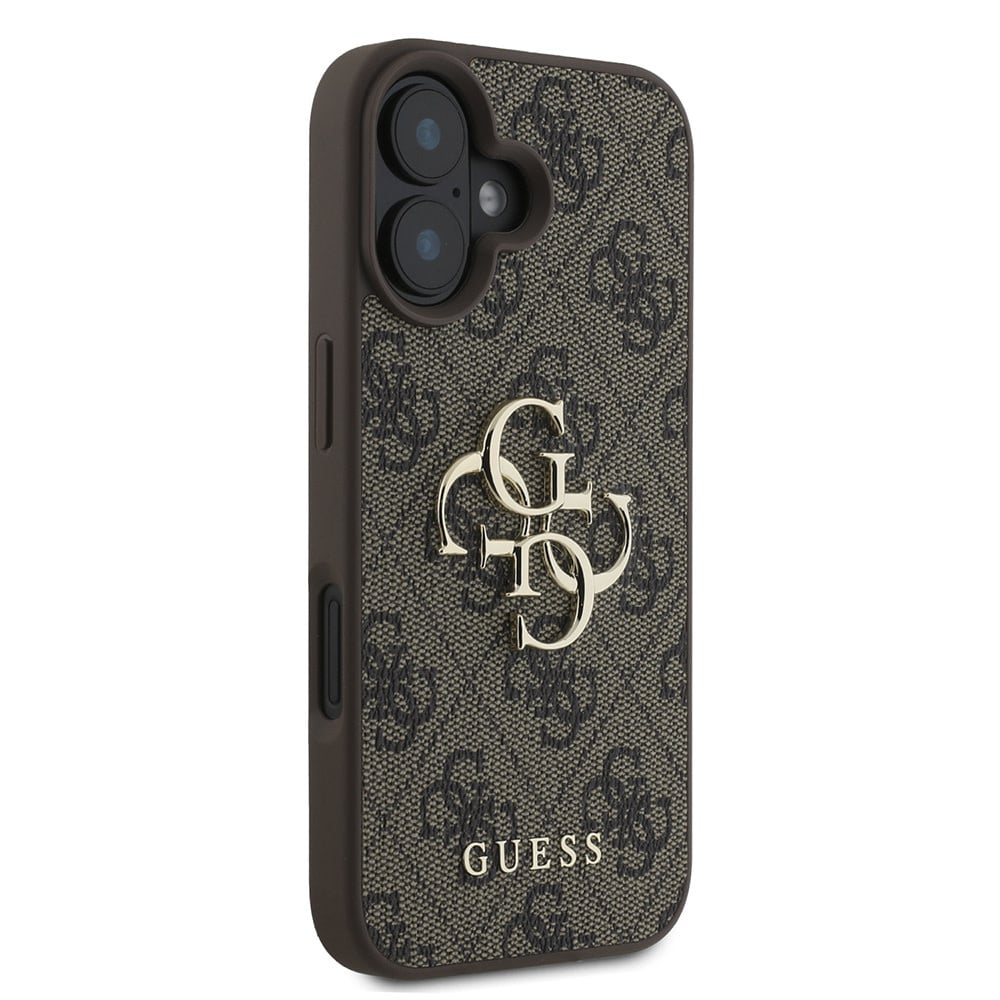 Custodia per Apple iPhone 16 Plus, Guess, 4G Big Logo, Marrone