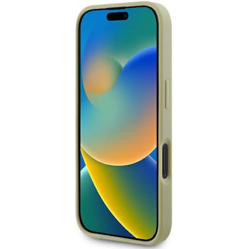 Custodia per Apple iPhone 16 Plus, Guess, Fixed Glitter Big 4G, Dorata