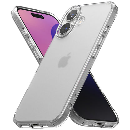 Custodia per Apple iPhone 16 Plus, Ringke, Fusion, Trasparente Opaca
