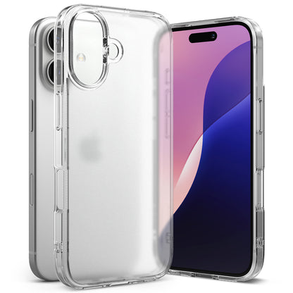Custodia per Apple iPhone 16 Plus, Ringke, Fusion, Trasparente Opaca