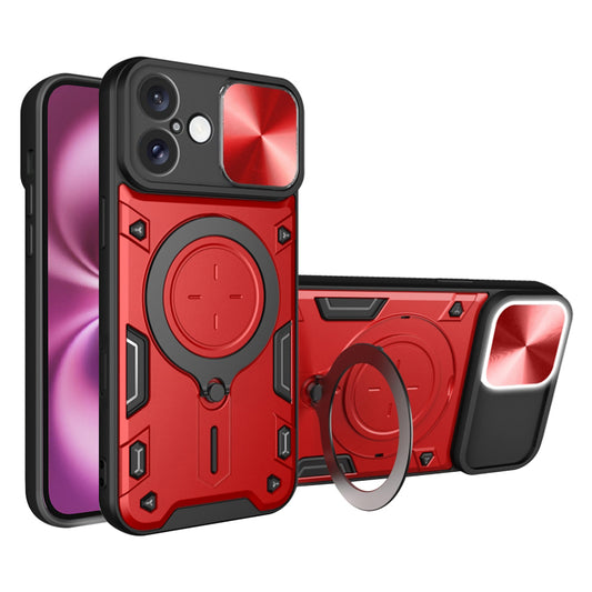 Custodia per Apple iPhone 16 Plus, Techsuit, CamGuard Pro, Rossa