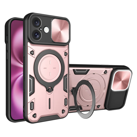 Custodia per Apple iPhone 16 Plus, Techsuit, CamGuard Pro, Rosa Oro