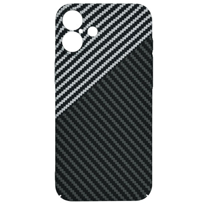 Custodia per Apple iPhone 16 Plus, Techsuit, Carbonite FiberShell, Nero Grigio