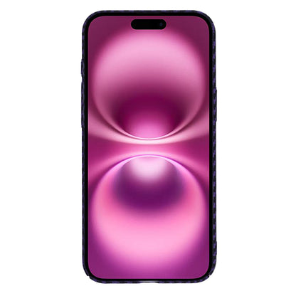 Custodia per Apple iPhone 16 Plus, Techsuit, Carbonite FiberShell, Viola