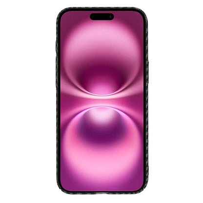Custodia per Apple iPhone 16 Plus, Techsuit, Carbonite FiberShell, Nera