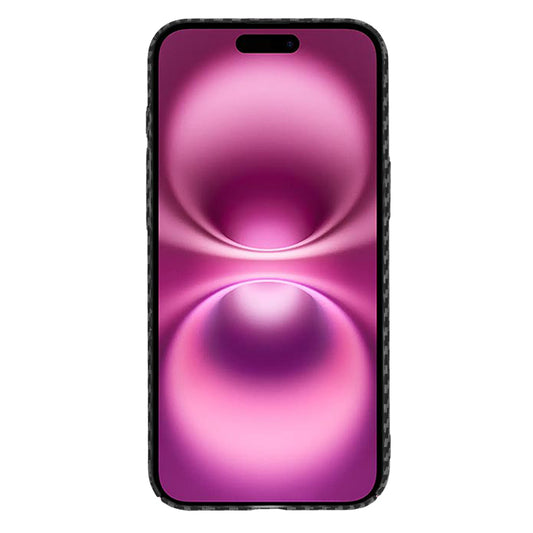 Custodia per Apple iPhone 16 Plus, Techsuit, Carbonite FiberShell, Nera