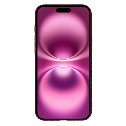 Custodia per Apple iPhone 16 Plus, Techsuit, Carbonite FiberShell, Rossa
