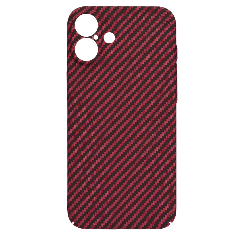 Custodia per Apple iPhone 16 Plus, Techsuit, Carbonite FiberShell, Rossa