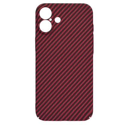 Custodia per Apple iPhone 16 Plus, Techsuit, Carbonite FiberShell, Rossa