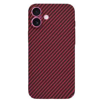 Custodia per Apple iPhone 16 Plus, Techsuit, Carbonite FiberShell, Rossa