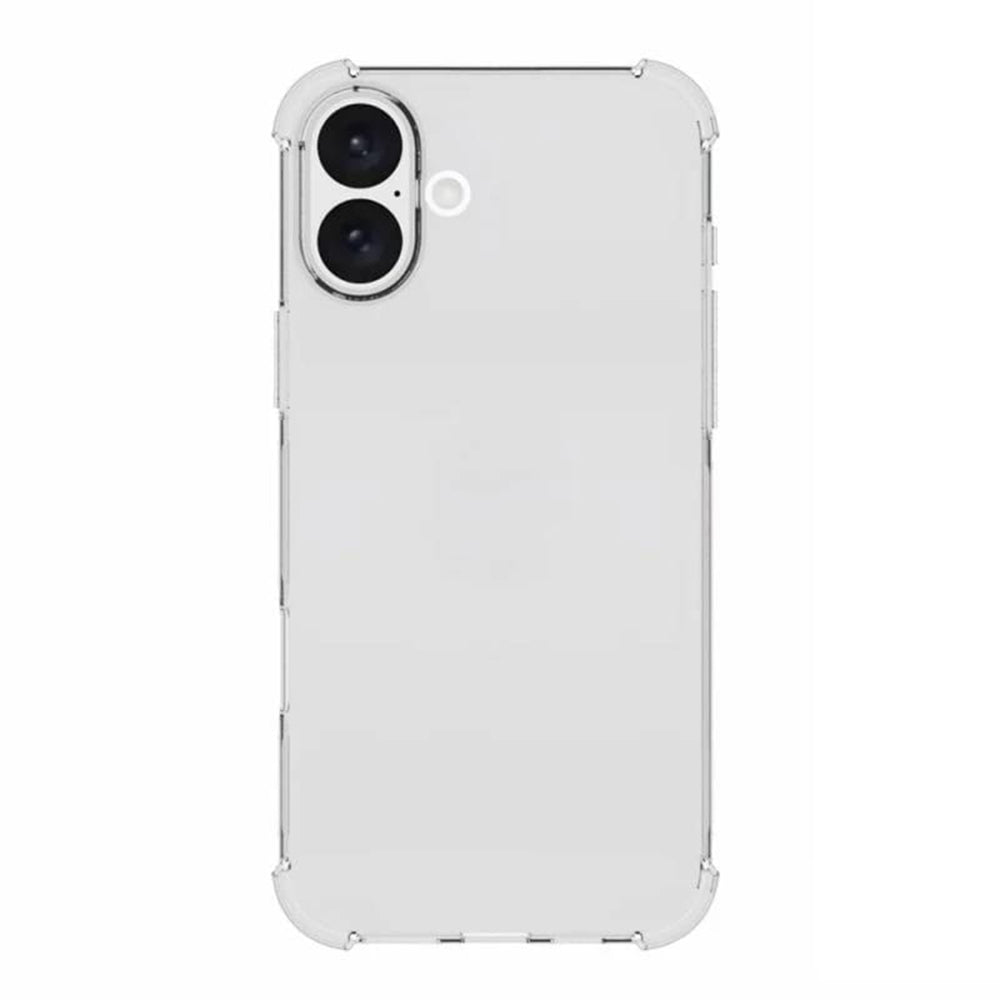 Custodia per Apple iPhone 16 Plus, Techsuit, Shockproof Clear (Foro Grande per Obiettivo), Trasparente