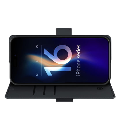 Custodia per Apple iPhone 16 Pro, 3MK, Wallet, Nera