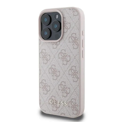Custodia per Apple iPhone 16 Pro, Guess, 4G Classic, Rosa