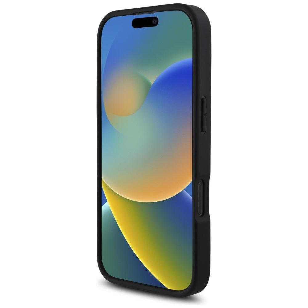 Custodia per Apple iPhone 16 Pro, Karl Lagerfeld, Grained Cardslots, Nera