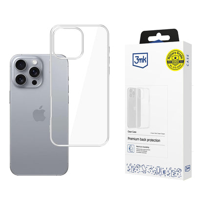 Custodia per Apple iPhone 16 Pro Max, 3MK, Clear, Trasparente