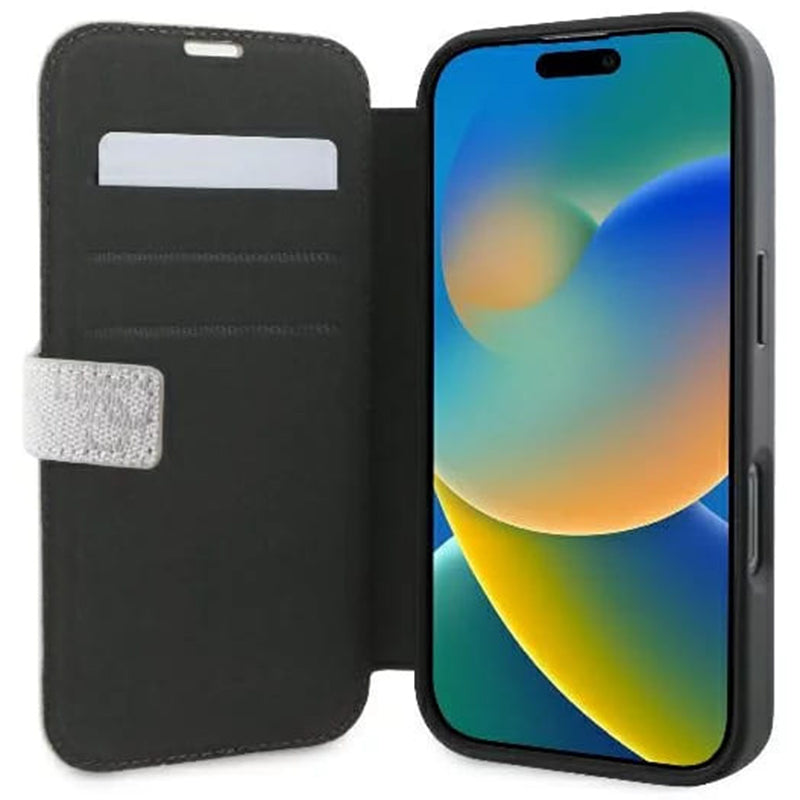 Custodia per Apple iPhone 16 Pro Max, Guess, 4G Book, Rosa