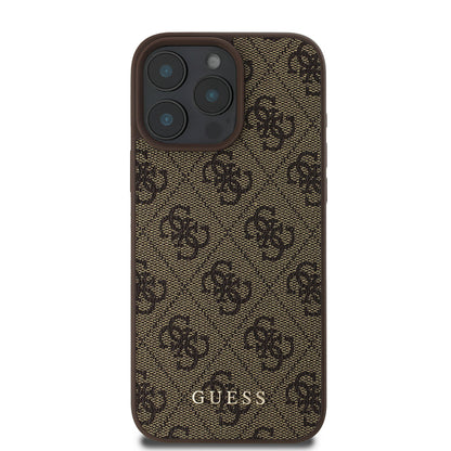 Custodia per Apple iPhone 16 Pro Max, Guess, 4G Classic, Nera
