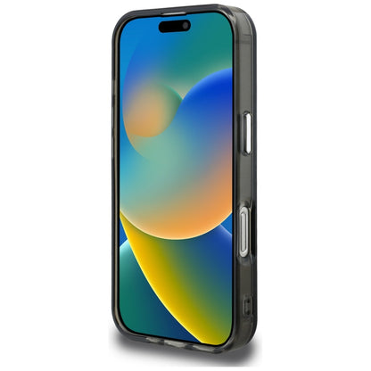 Custodia per Apple iPhone 16 Pro Max, Karl Lagerfeld, IML Aquarelle Logo Choupette, Nera