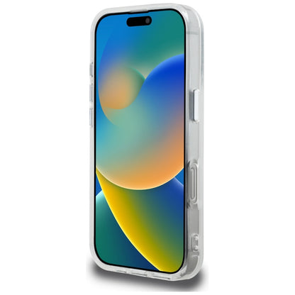 Custodia per Apple iPhone 16 Pro Max, Karl Lagerfeld, IML Aquarelle Logo Karl & Choupette, Bianca